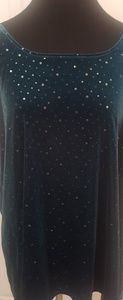Pretty, soft velvet dressy tanktop
